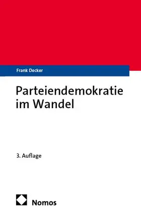 Decker |  Parteiendemokratie im Wandel | Buch |  Sack Fachmedien