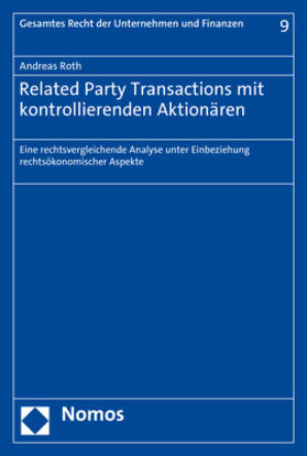 Roth | Roth, A: Related Party Transactions mit kontrollierenden Akt | Buch | 978-3-8487-7278-0 | sack.de