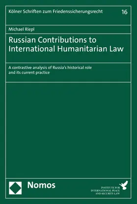 Riepl |  Russian Contributions to International Humanitarian Law | Buch |  Sack Fachmedien