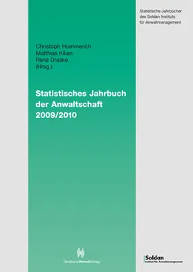 Statistisches Jahrbuch der Anwaltschaft  2009/2010 | Buch | 978-3-8487-7342-8 | www.sack.de