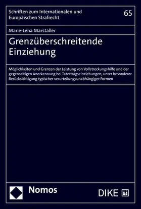 Marstaller |  Grenzüberschreitende Einziehung | Buch |  Sack Fachmedien