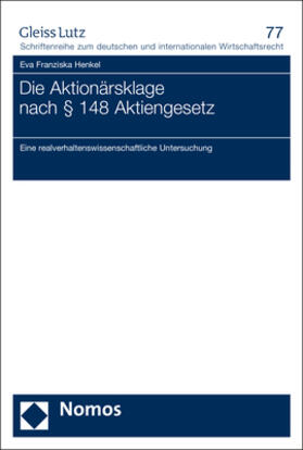 Henkel | Henkel, E: Aktionärsklage nach § 148 Aktiengesetz | Buch | 978-3-8487-7407-4 | sack.de