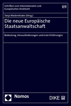 Niedernhuber |  Die neue Europäische Staatsanwaltschaft | Buch |  Sack Fachmedien