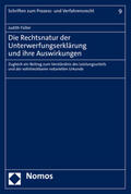 Füller |  Füller, J: Rechtsnatur der Unterwerfungserklärung und ihre A | Buch |  Sack Fachmedien
