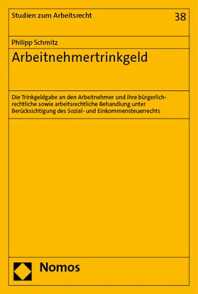 Schmitz |  Schmitz, P: Arbeitnehmertrinkgeld | Buch |  Sack Fachmedien