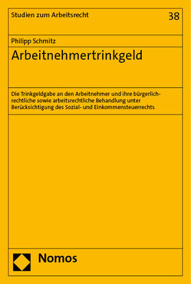 Schmitz | Schmitz, P: Arbeitnehmertrinkgeld | Buch | sack.de
