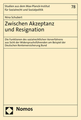 Schubert | Schubert, N: Zwischen Akzeptanz und Resignation | Buch | 978-3-8487-7527-9 | sack.de