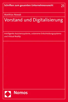 Nowak |  Vorstand und Digitalisierung | Buch |  Sack Fachmedien