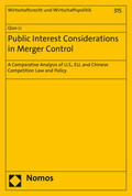 Li |  Li, Q: Public Interest Considerations in Merger Control | Buch |  Sack Fachmedien