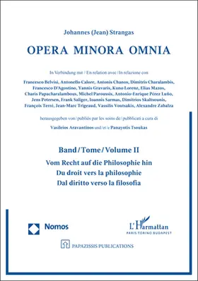 Strangas / Aravantinos / Tsoukas |  Opera Minora Omnia | Buch |  Sack Fachmedien