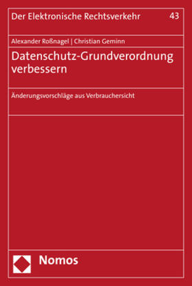 Roßnagel / Geminn | Datenschutz-Grundverordnung verbessern | Buch | 978-3-8487-7706-8 | sack.de