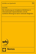 Poth |  Poth, A: Umsetzung von Compliance-Richtlinien in internation | Buch |  Sack Fachmedien