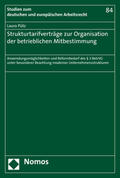 Pütz |  Pütz, L: Strukturtarifverträge zur Organisation/Mitbest. | Buch |  Sack Fachmedien
