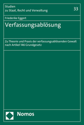 Eggert |  Eggert, F: Verfassungsablösung | Buch |  Sack Fachmedien