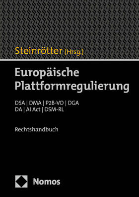 Steinrötter |  Europäische Plattformregulierung | Buch |  Sack Fachmedien