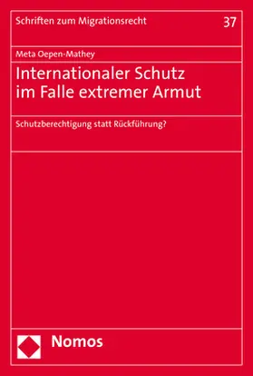 Oepen-Mathey |  Internationaler Schutz im Falle extremer Armut | Buch |  Sack Fachmedien
