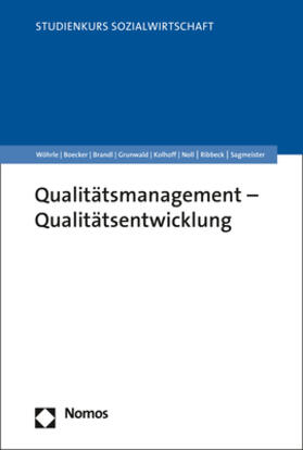 Wöhrle / Boecker / Brandl |  Qualitätsmanagement - Qualitätsentwicklung | Buch |  Sack Fachmedien