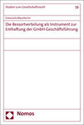 Mascherini |  Mascherini, G: Ressortverteilung als Instrument zur Enthaftu | Buch |  Sack Fachmedien