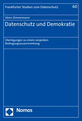 Zimmermann |  Datenschutz und Demokratie | Buch |  Sack Fachmedien