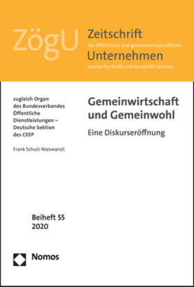 Schulz-Nieswandt |  Gemeinwirtschaft und Gemeinwohl | Buch |  Sack Fachmedien