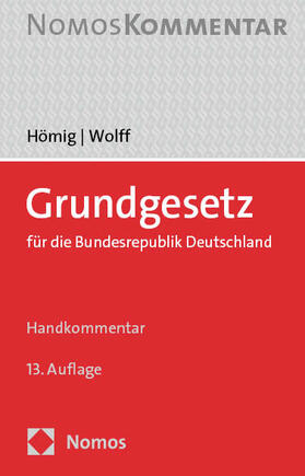 Hömig / Wolff | Grundgesetz für die Bundesrepublik Deutschland | Buch | 978-3-8487-7930-7 | sack.de