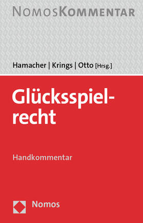 Hamacher / Krings / Otto | Glücksspielrecht | Buch | sack.de