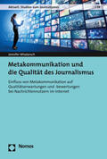 Wladarsch |  Metakommunikation und die Qualität des Journalismus | Buch |  Sack Fachmedien