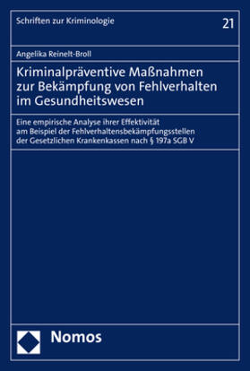 Reinelt-Broll | Reinelt-Broll, A: Kriminalpräventive Maßnahmen zur Bekämpfun | Buch | 978-3-8487-7980-2 | sack.de