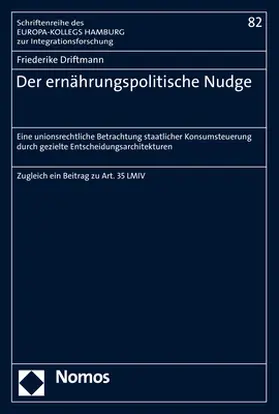 Driftmann |  Der ernährungspolitische Nudge | Buch |  Sack Fachmedien