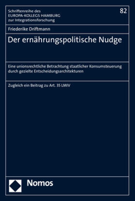 Driftmann | Driftmann, F: Der ernährungspolitische Nudge | Buch | 978-3-8487-7995-6 | sack.de