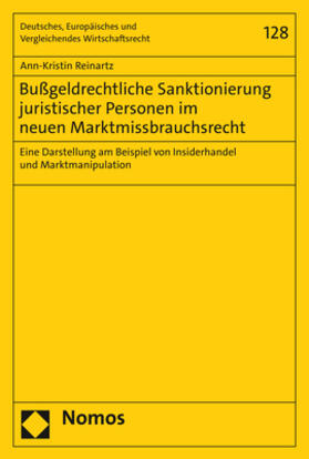 Reinartz |  Reinartz, A: Bußgeldrechtliche Sanktionierung juristischer P | Buch |  Sack Fachmedien