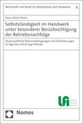 Drüen |  Drüen, K: Selbstständigkeit im Handwerk unter besonderer Ber | Buch |  Sack Fachmedien
