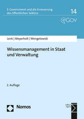 Lenk / Meyerholt / Wengelowski |  Lenk, K: Wissensmanagement in Staat und Verwaltung | Buch |  Sack Fachmedien
