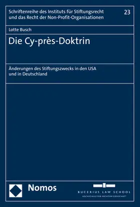 Busch |  Busch, L: Cy-près-Doktrin | Buch |  Sack Fachmedien