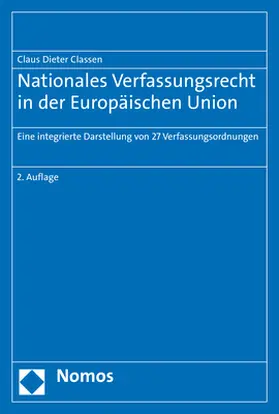 Classen |  Classen, C: Nationales Verfassungsrecht in der EU | Buch |  Sack Fachmedien