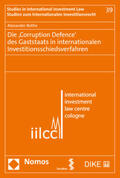 Bothe |  Bothe, A: ,Corruption Defence' des Gaststaats in internation | Buch |  Sack Fachmedien