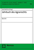 Martínez |  Jahrbuch des Agrarrechts Bd. XV | Buch |  Sack Fachmedien