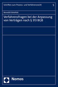Bielefeld |  Bielefeld, B: Verfahrensfragen bei der Anpassung von Verträg | Buch |  Sack Fachmedien