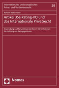 Mehrmann |  Mehrmann, K: Artikel 35a Rating-VO | Buch |  Sack Fachmedien