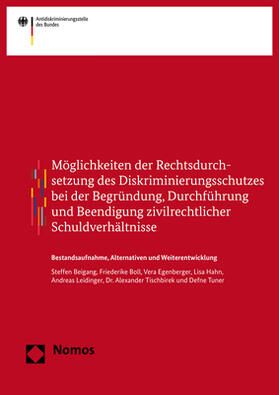 Beigang / Boll / Egenberger |  Möglichkeiten der Rechtsdurchsetzung des Diskriminierungsschutzes bei der Begründung, Durchführung und Beendigung zivilrechtlicher Schuldverhältnisse | Buch |  Sack Fachmedien