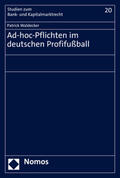 Waldecker |  Waldecker, P: Ad-hoc-Pflichten im deutschen Profifußball | Buch |  Sack Fachmedien