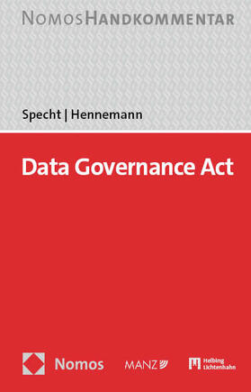 Specht / Hennemann / Specht-Riemenschneider | Data Governance Act: DGA | Buch | sack.de