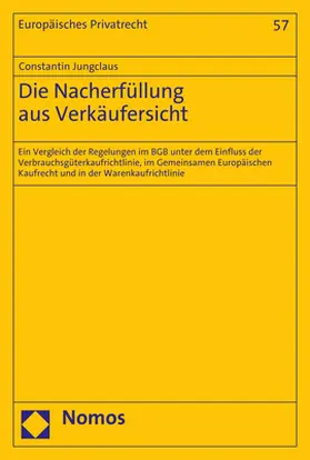 Jungclaus |  Die Nacherfüllung aus Verkäufersicht | Buch |  Sack Fachmedien