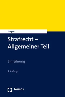 Kaspar |  Strafrecht – Allgemeiner Teil | Buch |  Sack Fachmedien