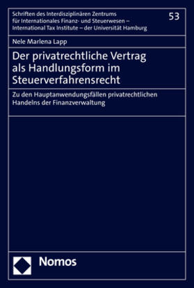 Lapp |  Lapp, N: Der privatrechtliche Vertrag als Handlungsform im S | Buch |  Sack Fachmedien