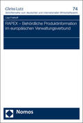 Freihoff |  Freihoff, L: RAPEX ¿ Behördliche Produktinformation im europ | Buch |  Sack Fachmedien