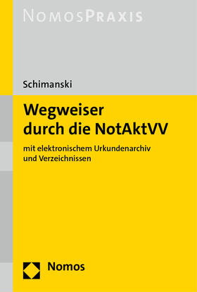 Schimanski | Wegweiser durch die NotAktVV | Buch | 978-3-8487-8613-8 | sack.de