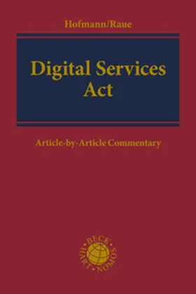 Hofmann / Raue |  Digital Services Act: DSA | Buch |  Sack Fachmedien
