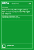 Berger |  Berger, J: Drittauskunftsanspruch bei Persönlichkeitsrechtsv | Buch |  Sack Fachmedien