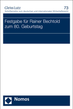  Festgabe für Rainer Bechtold zum 80. Geburtstag | Buch |  Sack Fachmedien